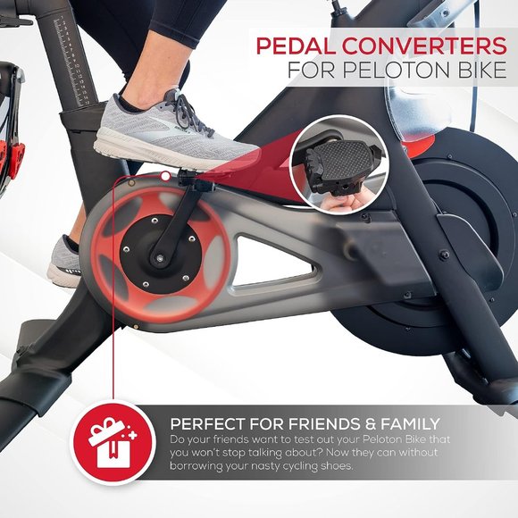 Peloton Bike & Bike Compatible, Pedal Converter for Regular Shoes - NEW - Picture 4 of 6